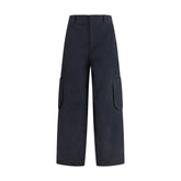 Black Cotton Cargo Pants